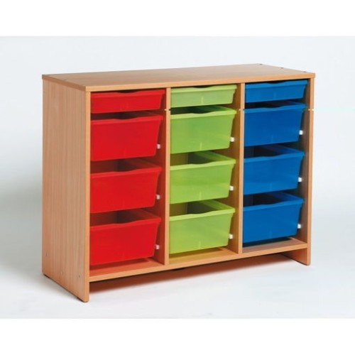 NATHAN Gavetero 12 cajones de varios colores