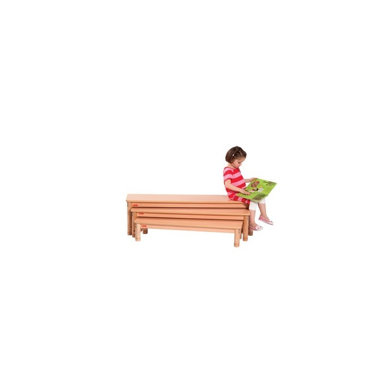 NATHAN Tres bancos en uno madera