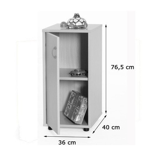 Mueble bajo armario 2 estantes 360 2