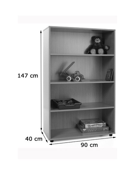 Mueble medio estantería