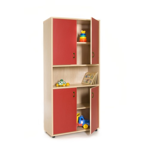 Mueble alto armario 4 puertas y hueco central TIRADOR PQÑO