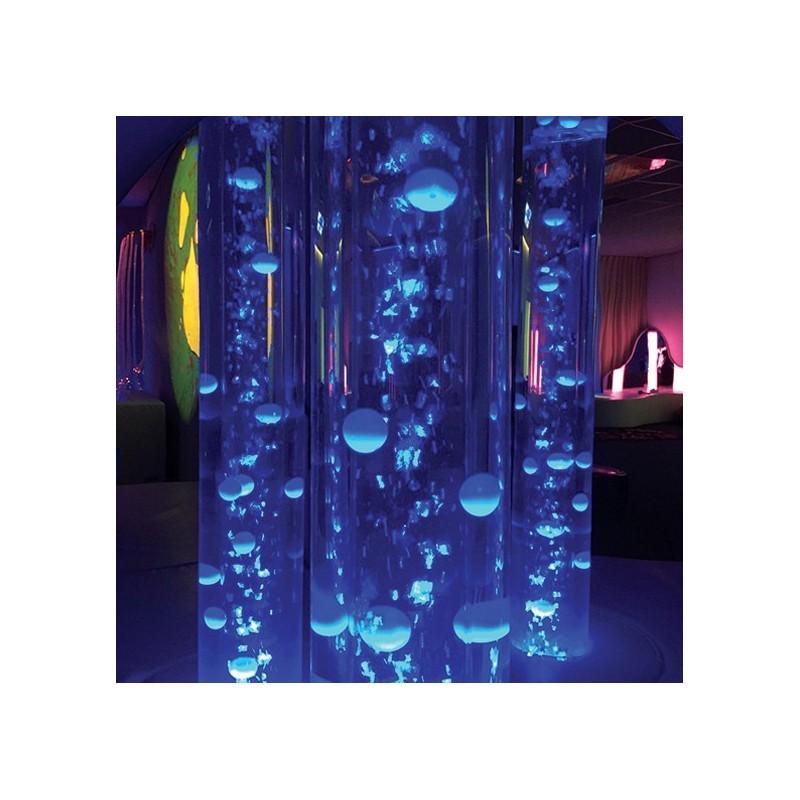 Bolas de colores para tubos de burbujas, Tubos de burbujas,sala