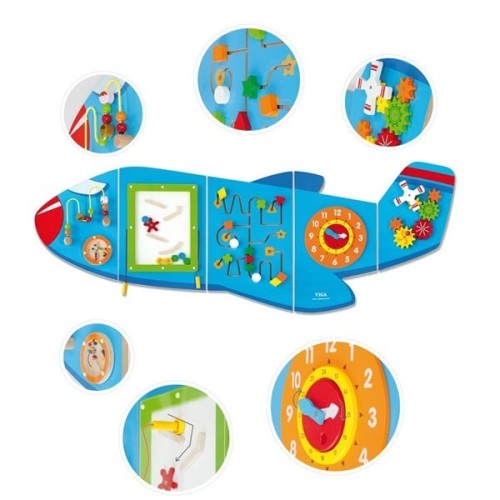 Juguete de pared avion