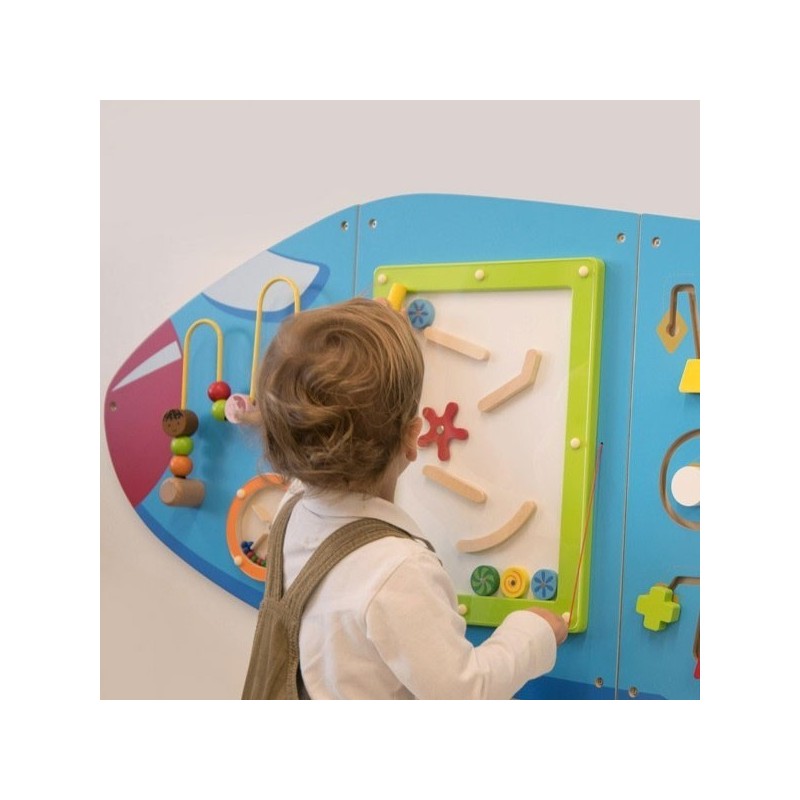 Juguete de pared avion